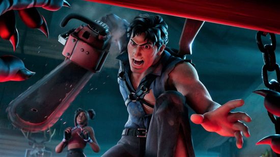 Fortnite character Ash Williams embraces the Evil Dead groovy: Ash Williams from Evi; Dead and now a character in Epic battle royale game Fortnite