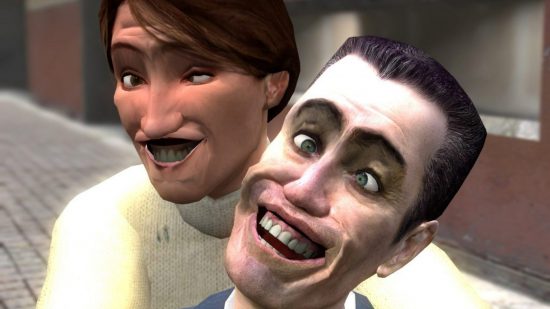 Garry’s Mod rival and “first” Half-Life 2 mod on Steam after 18 years: G-Man and Mossman from Half-Life 2 as they appear in Garry's Mod
