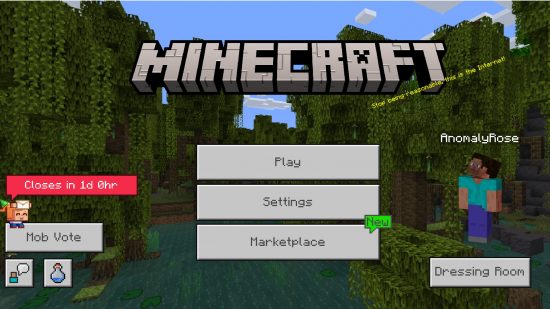 How to vote in the Minecraft mob vote 2022: Bedrock server map