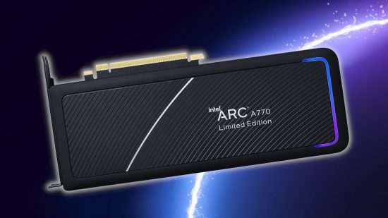 The Intel Arc A770 limited edition graphics card