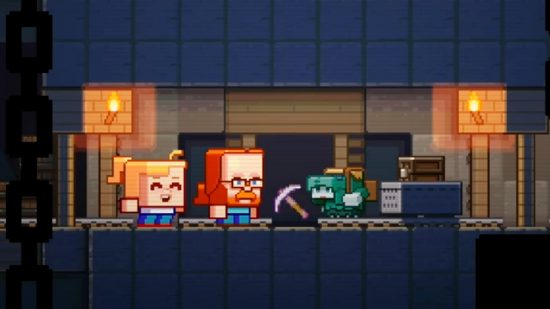 Minecraft Rascal Guide Mob โหวต 2022: Tiny Jens, Tuiny Agnes และ Rascal ใน mineshaft