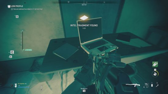 Modern Warfare 2 Spec Ops Intel: Düşük Profil Intel Fragment 1 Oyun İçi