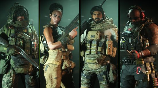 Modern Warfare 2 operators and factions: a lineup of four different soliders
