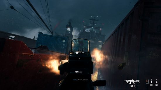 Modern Warfare 2 review: Shooting across a cargo ship on Wetwork