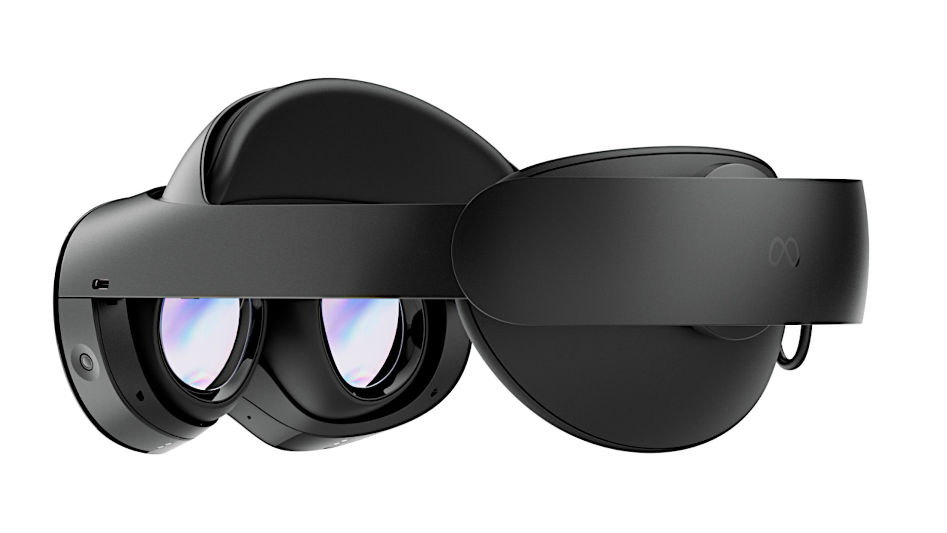 Meta Quest Pro Release Date: une vue latérale du casque VR, révélant ses objectifs