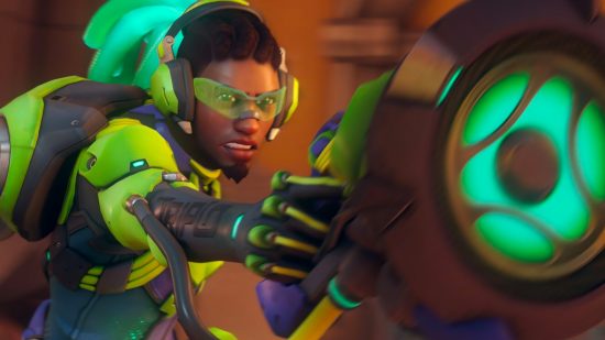 Best Overwatch 2 support heroes: Lucio aiming his gun at the camera