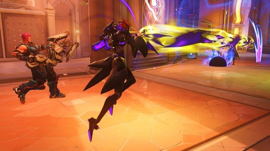 Overwatch 2 characters: Moira draining an enemy's life