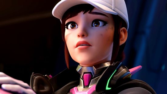 Overwatch 2 server downtime - Dva stares off into the middle distance, looking traumatised