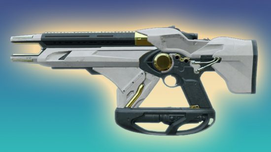 Destiny 2 lore means this weapon's sentience is now canon: An image of Telesto on a bluish-green background.