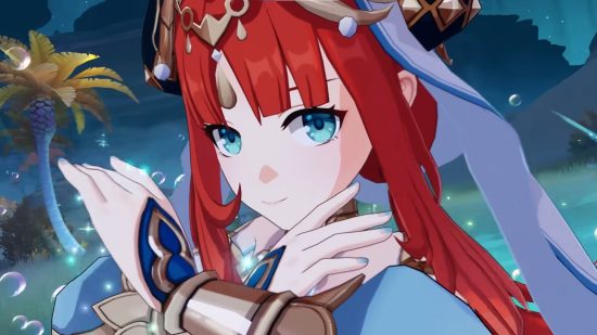 Genshin Impact leak gives potential preview of Hydro nation Fontaine: anime girl with red hair and blue eyes
