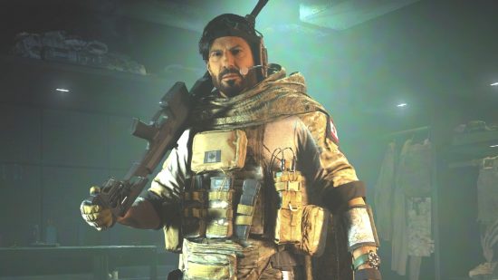 The best Modern Warfare 2 battle rifles: a soldier holding a battle rifle over his shoulder