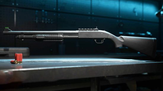 Best Warzone 2 Bryson 800 loadout: a side view of this pump-action shotgun in the Gunsmith menu
