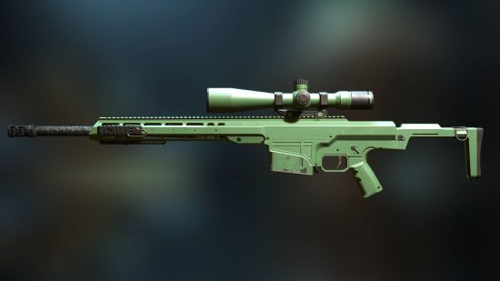 Best Warzone 2 Sniper: MCPR-300 Loadout com camuflagem verde