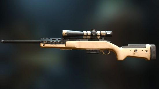 Best Warzone 2 Sniper: Stock LA-B 330 Visto desde el lado