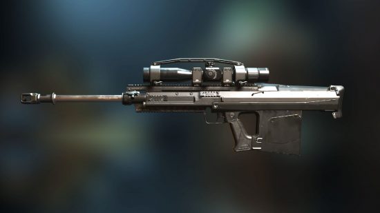 Best WarZone 2 Sniper: Sinal de estoque 50 Visto do lado