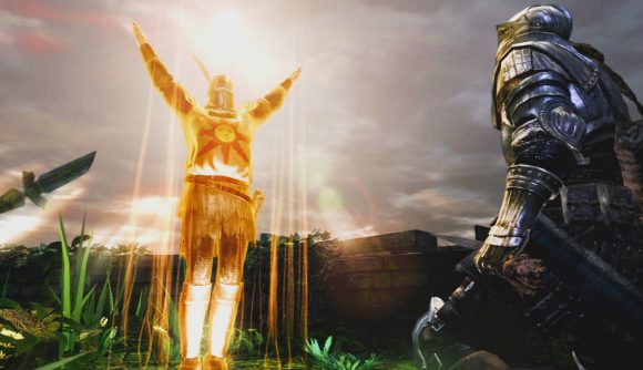 Dark Souls sequel Nightfall is being “expanded” in light of Elden Ring: A sunlit knight, Solaire, in the FromSoftware RPG Dark Souls