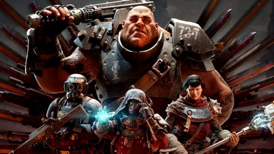 Warhammer 40k Darktide Crossplay: чотири основні класи темного темряви стоять разом