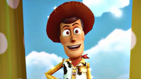 Disney Dreamlight Valley update teased ahead of Toy Story realm: Toy Story's Woody stands hand on hip, in his cowboy outfit, smiling