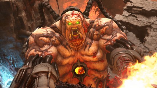 Doom Eternal composer Mick Gordon claims id Software director “lied”: A gigantic half-machine monster from Doom Eternal