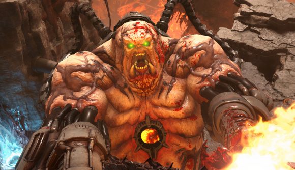 Doom Eternal composer Mick Gordon claims id Software director “lied”: A gigantic half-machine monster from Doom Eternal