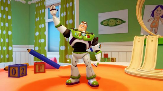 Disney Dreamlight Valley Toy Story update release date: Buzz Lightyear stood in Bonnie's room
