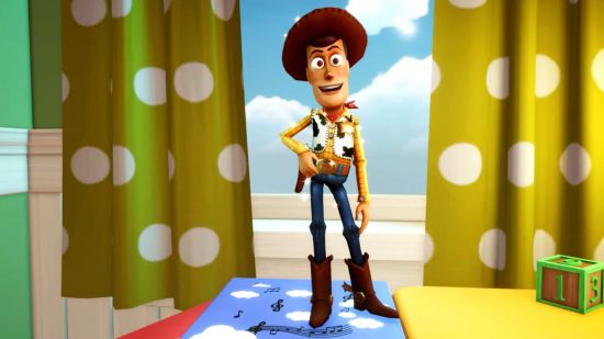 Disney Dreamlight Valley Toy Story Update วันที่เผยแพร่: Woody ยืนอยู่ใน Andy