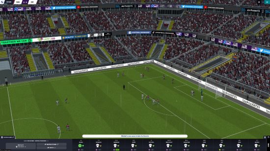 Football Manager 2023 review: Eze receiving a throw in