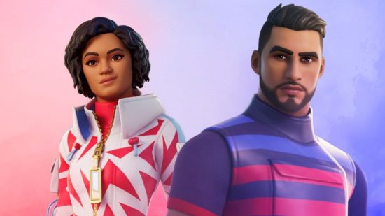 Fortnite skins bring the beautiful game to the battle royale. This image shows two of the new Fortnite skins.