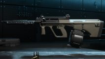 Best Warzone 2 HCR 56 loadout: a HCR 56 LMG sits on display