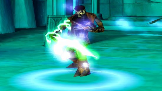 Legacy of Kain comeback possible as Crystal Dynamics “hears” fans: A vampire creature, Raziel from Legacy of Kain, casts a glowing spell
