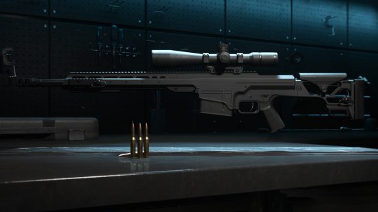 Best Warzone 2 MCPR-300 loadout: The MCPR-300 sniper rifle in the in-game gunsmith screen