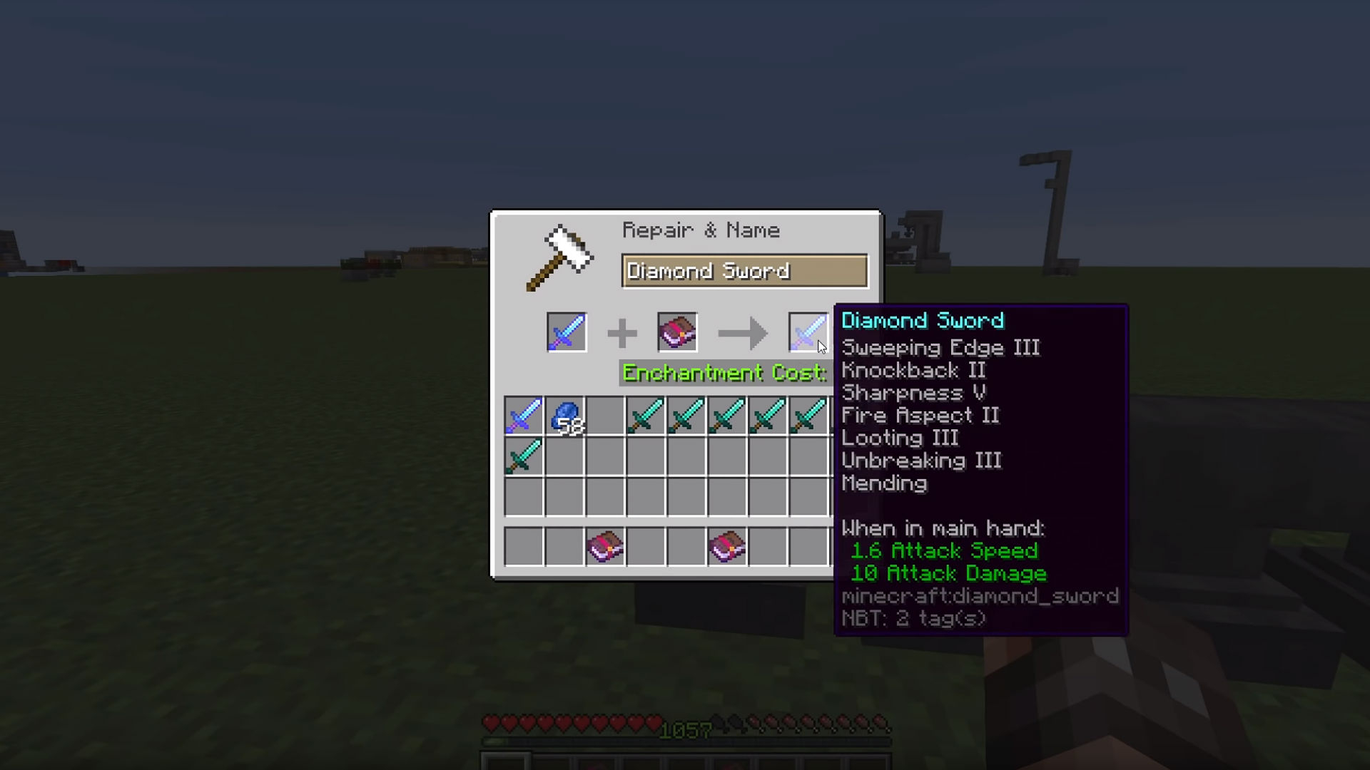 How to enchant a PERFECT Minecraft Sword - (7 enchantments) 