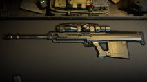 Best Modern Warfare 2 Signal 50 loadout: a signal 50 sniper rifle sits in a cushioned gun case
