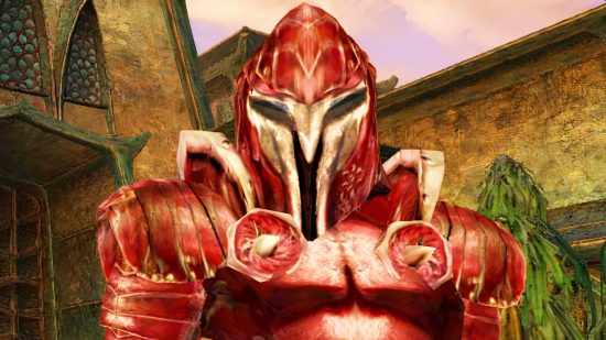 Morrowind gets new maps and quests as Elder Scrolls mod renews Tamriel: A soldier in shining red armour from Bethesda RPG Elder Scrolls: Morrowind
