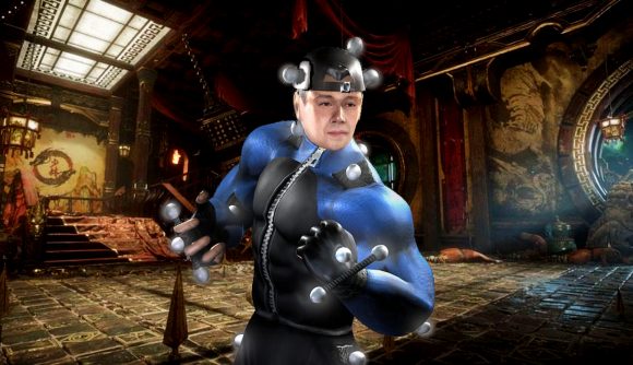 Mortal Kombat 12 - Mokap, a man in a motion capture suit from Mortal Kombat: Deadly Alliance