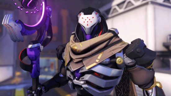 Overwatch 2 tier list: Ramattra, the first tempo tank in Blizzard's hero shooter, standing with his Void Accelerator staff.