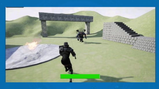 RPG game created in Unreal Engine, taken from the course now available on Humble Bundle.