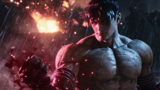 Tekken 8 release date: A character stood in the rain looking at the camera