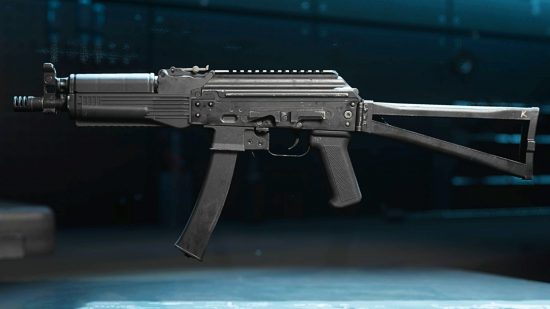 Warzone 2 Vaznev-9k loadout: side view of the SMG without any attachments