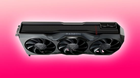 AMD Radeon RX 7900 review round up: graphics card with rendered pink backdrop