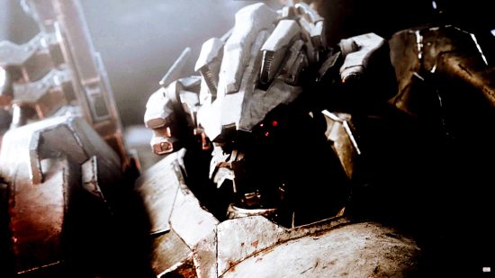 Armored Core 6 - a large 'mecha' robot with glowing red eyes