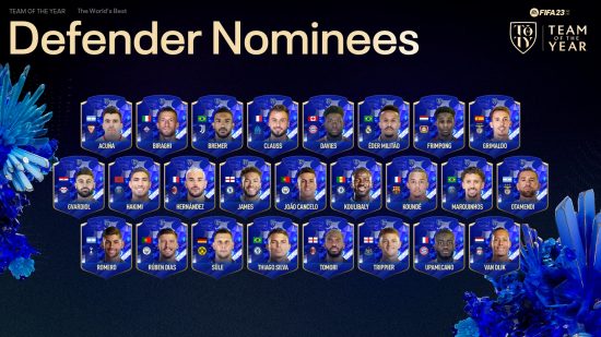 FIFA 23 Toty Defensor Nominados