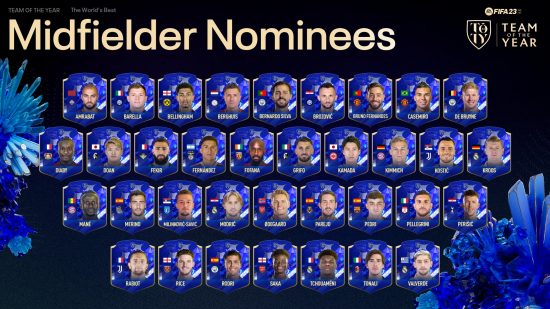 FIFA 23 TOTY Midfielder Nominees