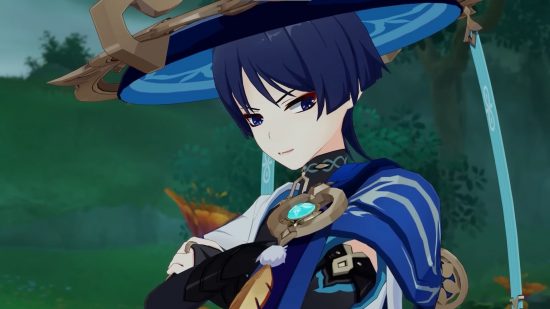 Genshin Impact Wanderer and Itto banners earn impressive day 1 sales: anime boy with dark hair and large hat