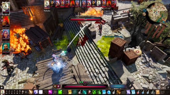 Casting a spell in a large fight in Divinity Original Sin 2, one of the best offline games