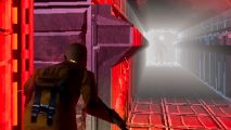 Callisto Protocol PC stuttering? Try the horror game’s PS1 demake: Callisto Protocol hero Jake hides from a monster in the PS1 demake of the Dead Space-style horror game