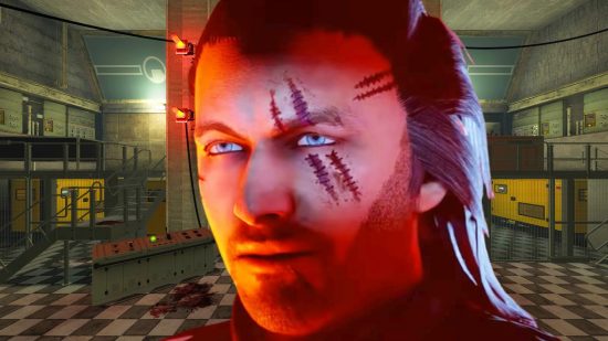 Half-Life’s most-hated spin-off Hunt Down the Freeman gets a ‘sequel’. A man with a scarred face, Mitchell from FPS game Hunt Down the Freeman, stares with purpose
