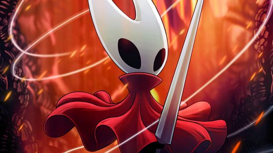 Hollow Knight Silksong release date: Hornet, the protagonist of Silksong, wielding her needle and thread.