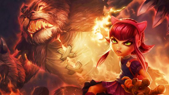 League of Legends ranked skins and rewards transformed in Riot’s MOBA. League of Legends champion Annie grips a teddy bear in Riot Games' MOBA