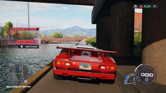 Need for Speed Unbound money glitch: A car parked in the spot under the bridge you need to be in for the glitch to work